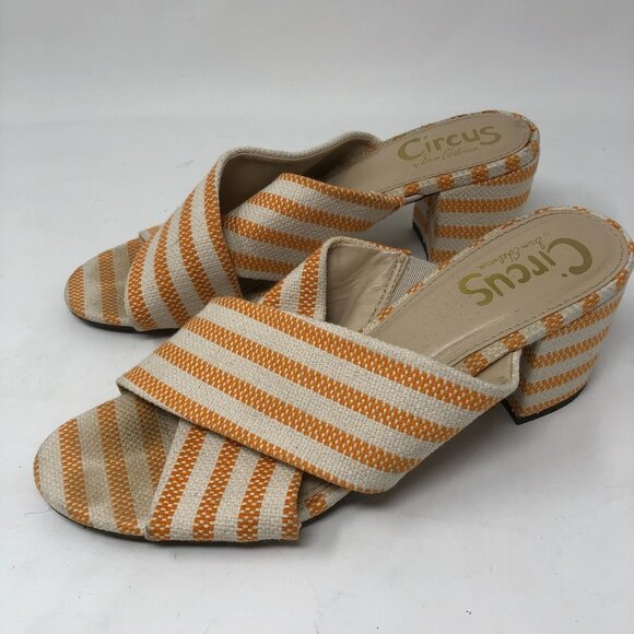 Circus By Sam Edelman Stevie Orange Block Heel 8 - Picture 3 of 9